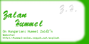 zalan hummel business card